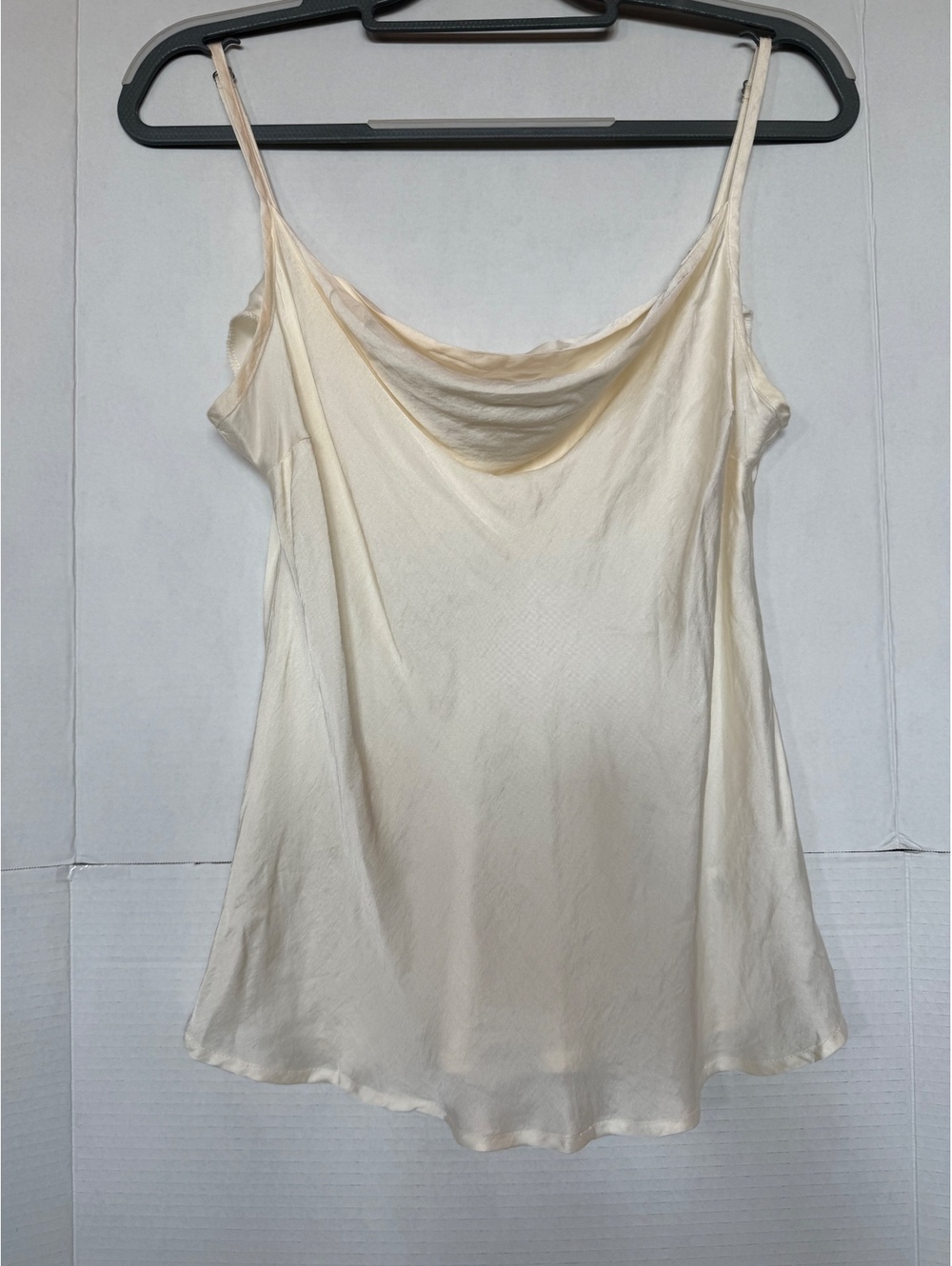 Bella Dahl Cream Viscose Rayon Cowl Neck Camisole Top Size S